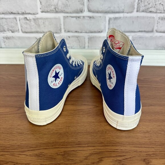✨Converse Chuck Taylor70 Hi Comme DES Garcons Play Sz 8 Women Shoes Blue A08794C - Picture 5 of 10